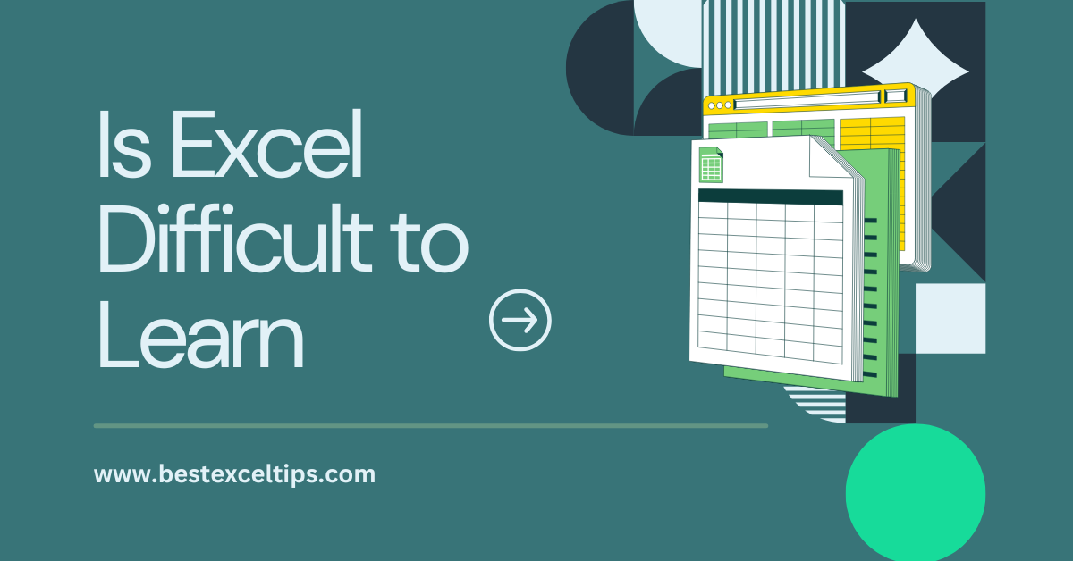 Is Excel Difficult to Learn