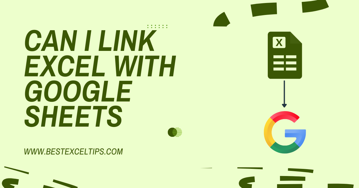 Can I Link Excel with Google Sheets