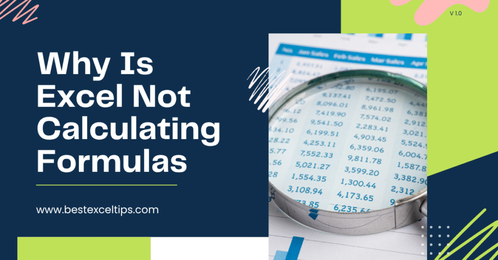 Why Is Excel Not Calculating Formulas