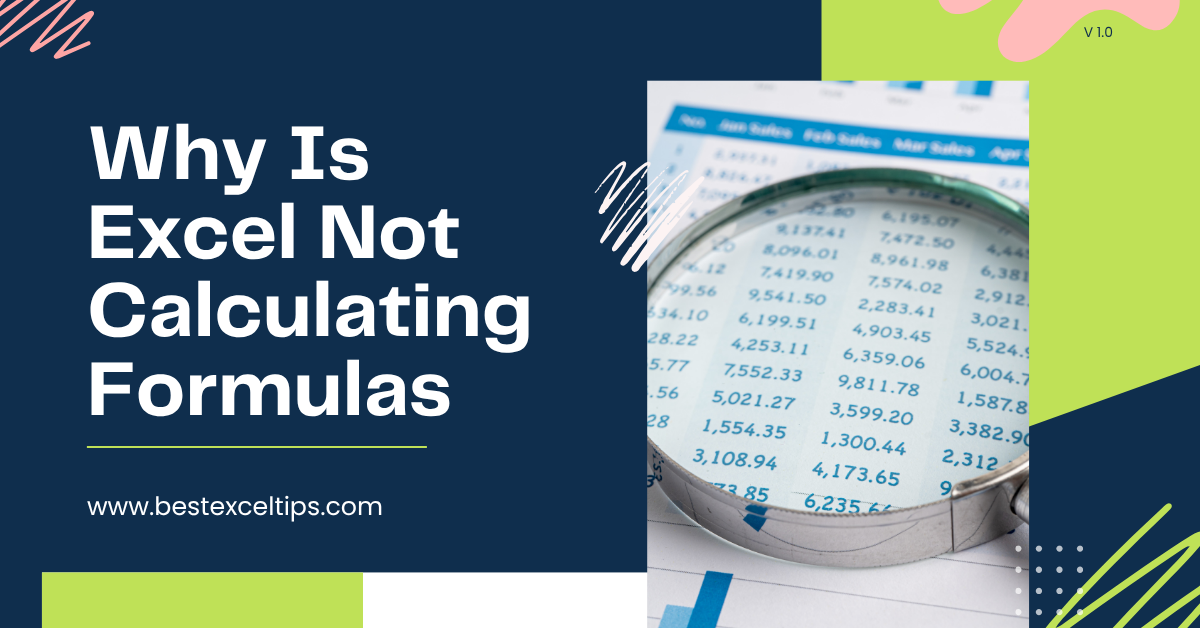Why Is Excel Not Calculating Formulas