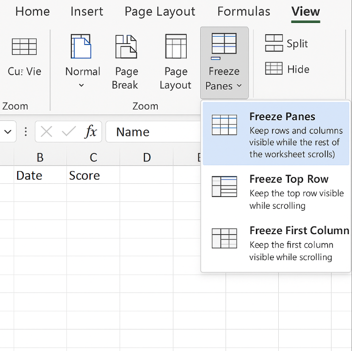 How Do I Freeze Panes in Excel