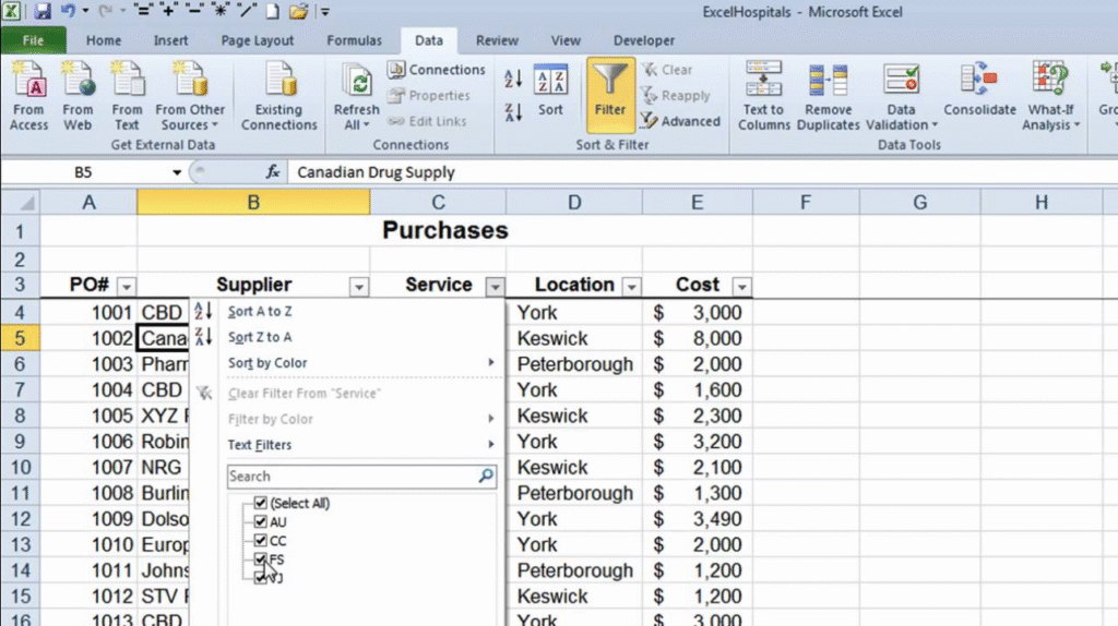 How to Filter & Sort Data Effectively in Excel
