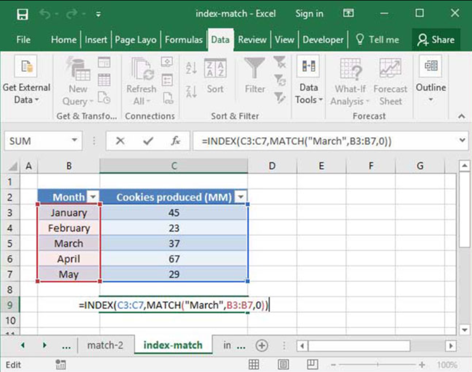How to Use INDEX and MATCH in Excel