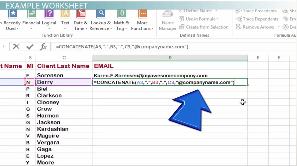 What Is CONCATENATE in Excel