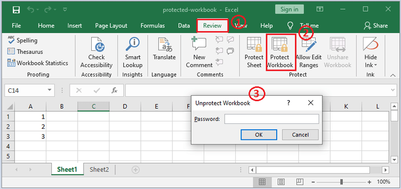How to lock and protect cells in Excel?
