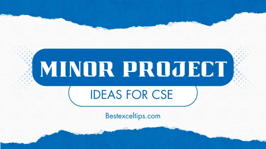minor project ideas for cse
