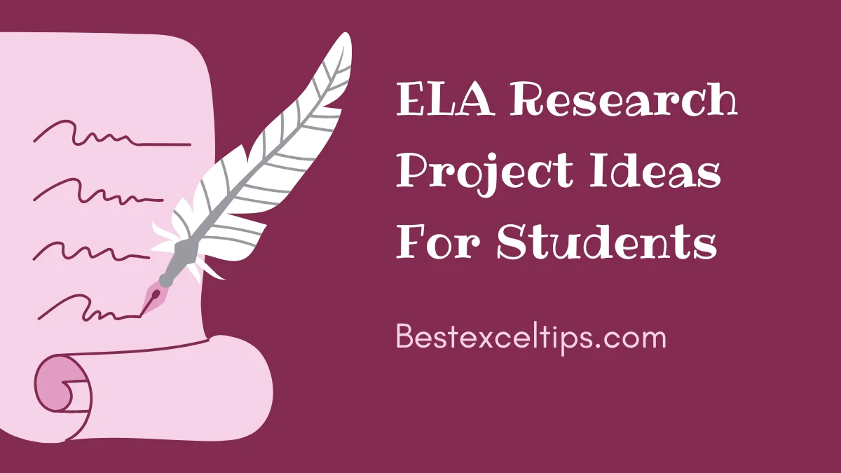 ELA Research Project Ideas For Students