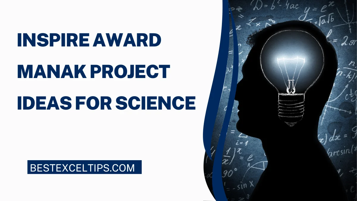 Inspire Award Manak Project Ideas For Science