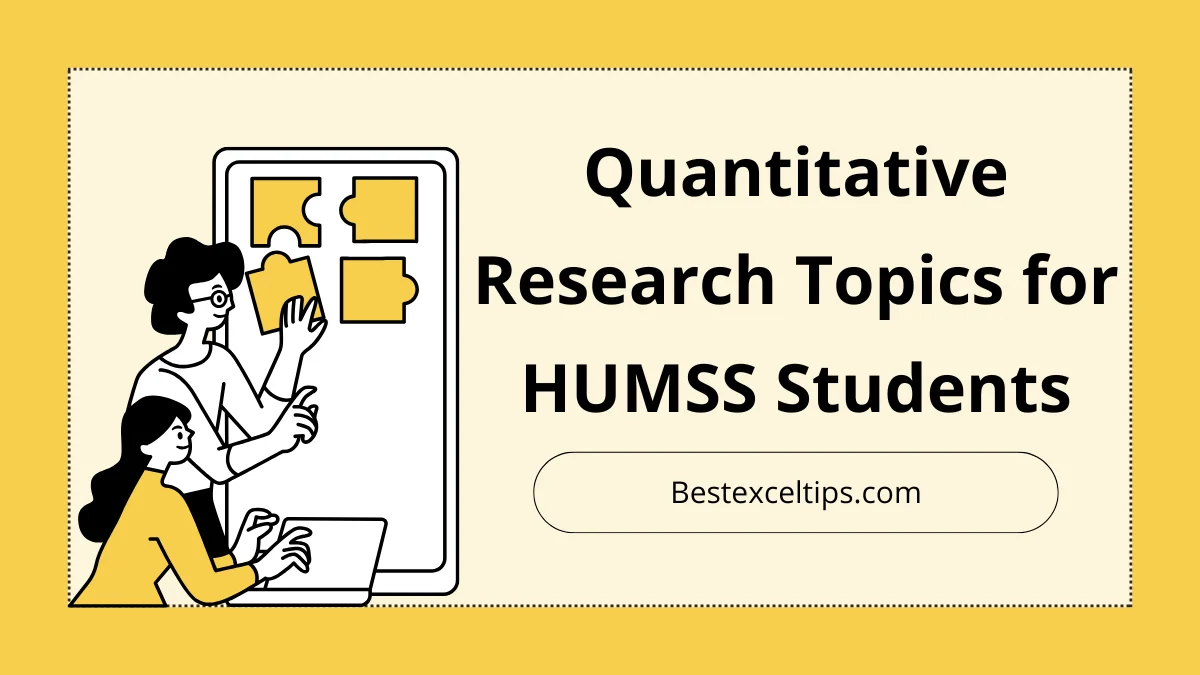 Quantitative Research Topics for HUMSS Students