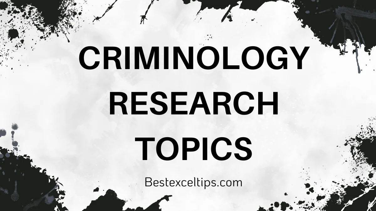 criminology research topics
