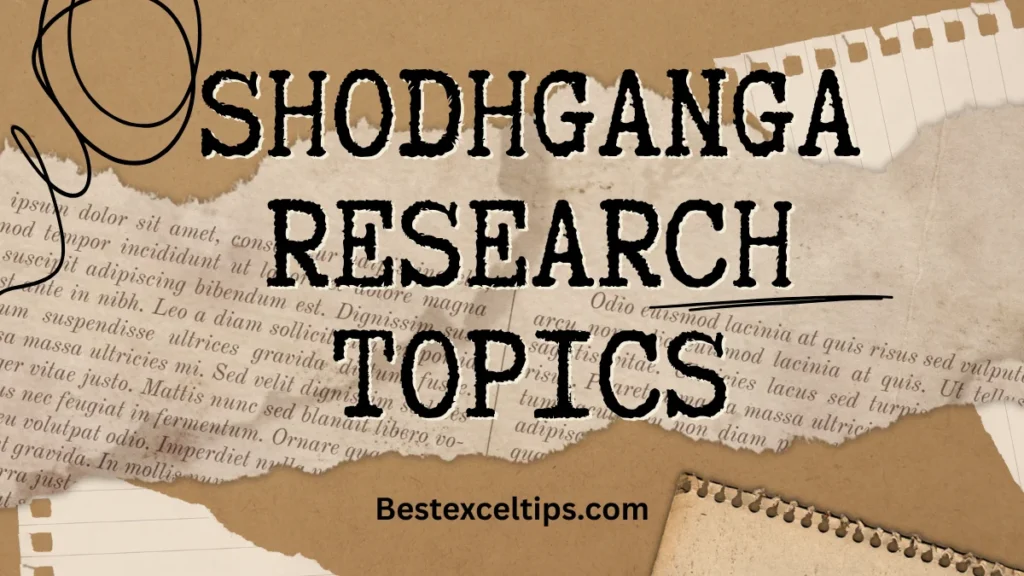 shodhganga research topics