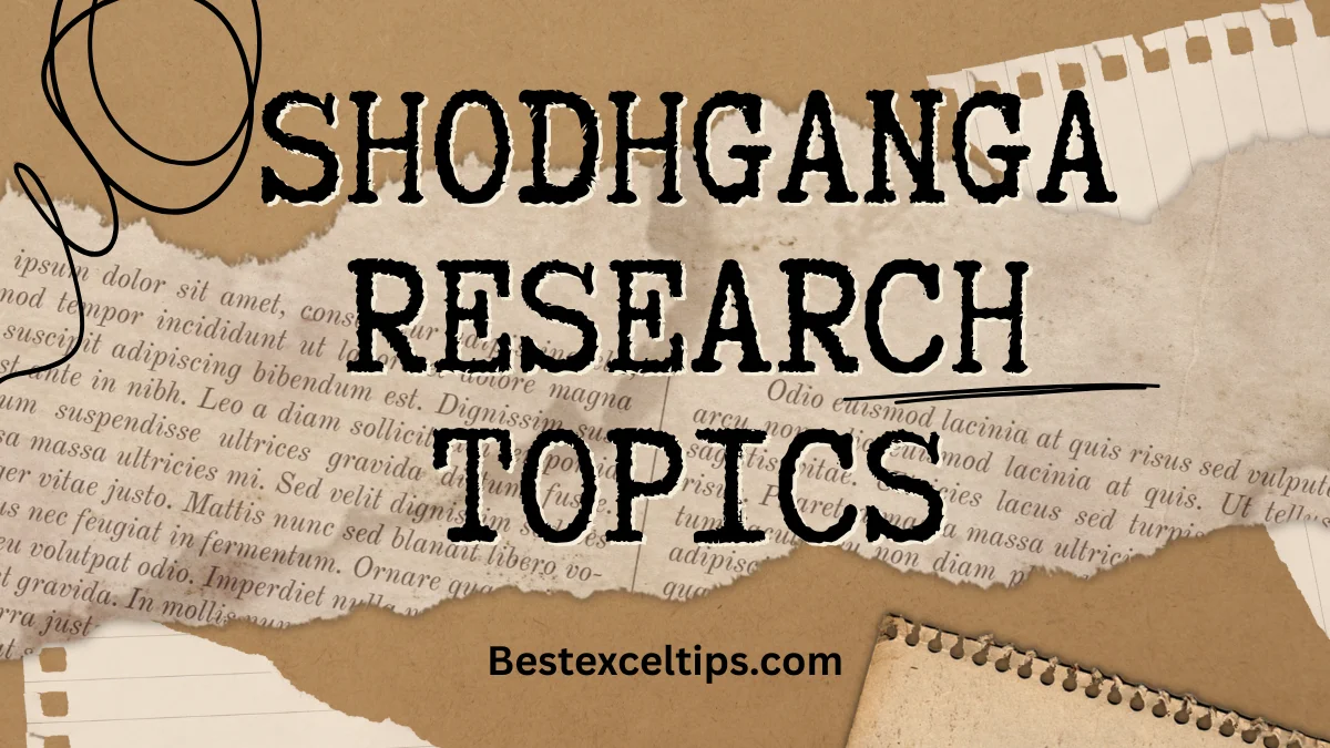 shodhganga research topics