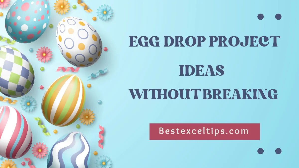 egg drop project ideas without breaking